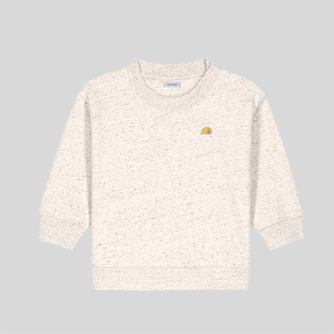 Felpa bebé leggera - beige mélange