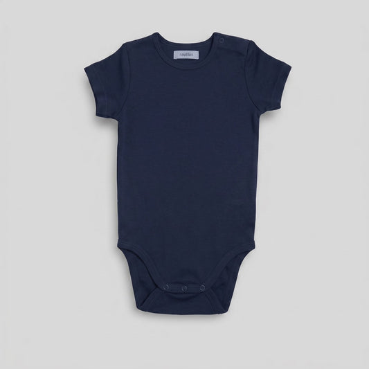 Blue baby bodysuit